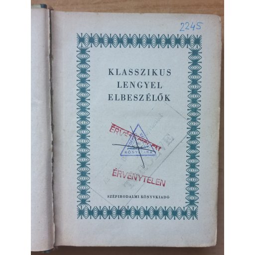 Klasszikus lengyel elbeszélők