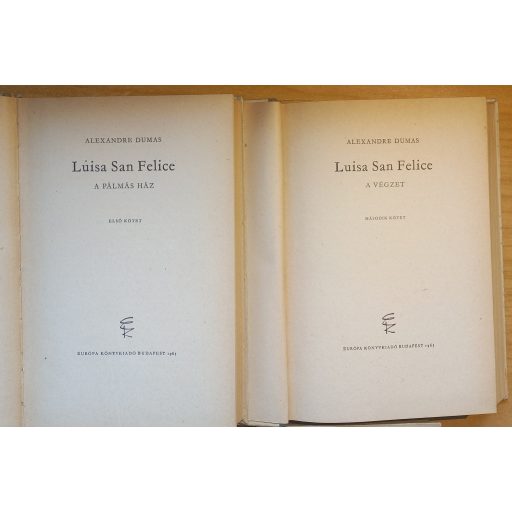 Alexandre Dumas két kétkötetes regénye