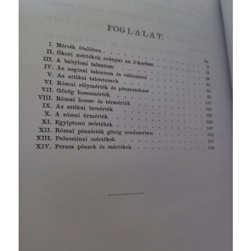 Az ókori súlyokról és mértékekről