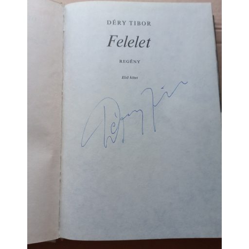 Felelet I-II. (dedikált)