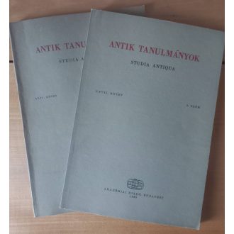 Antik tanulmányok folyóirat két száma egyben
