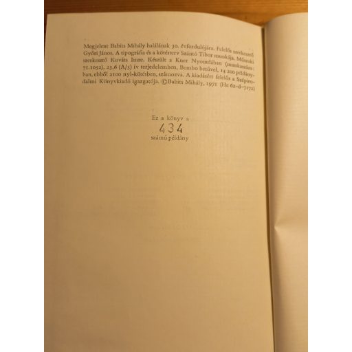 Babits Mihály összegyűjtött versei