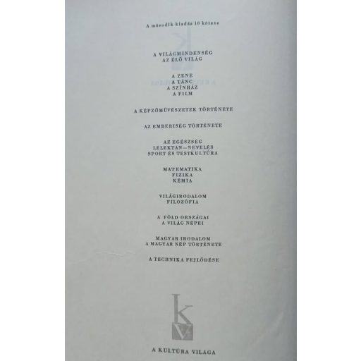 A kultúra világa I-X.
